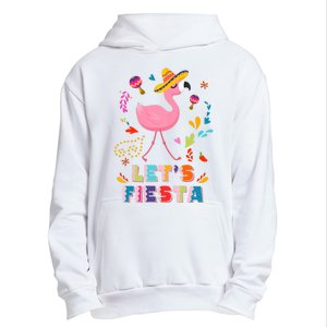 Let's Fiesta Flamingo Cinco De Mayo Urban Pullover Hoodie