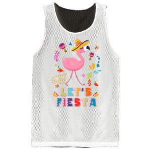 Let's Fiesta Flamingo Cinco De Mayo Mesh Reversible Basketball Jersey Tank