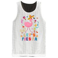 Let's Fiesta Flamingo Cinco De Mayo Mesh Reversible Basketball Jersey Tank