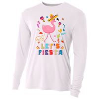 Let's Fiesta Flamingo Cinco De Mayo Cooling Performance Long Sleeve Crew