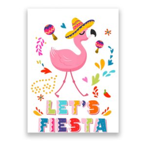 Let's Fiesta Flamingo Cinco De Mayo Poster