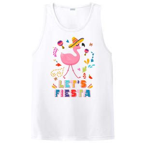 Let's Fiesta Flamingo Cinco De Mayo PosiCharge Competitor Tank