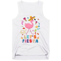 Let's Fiesta Flamingo Cinco De Mayo Tank Top