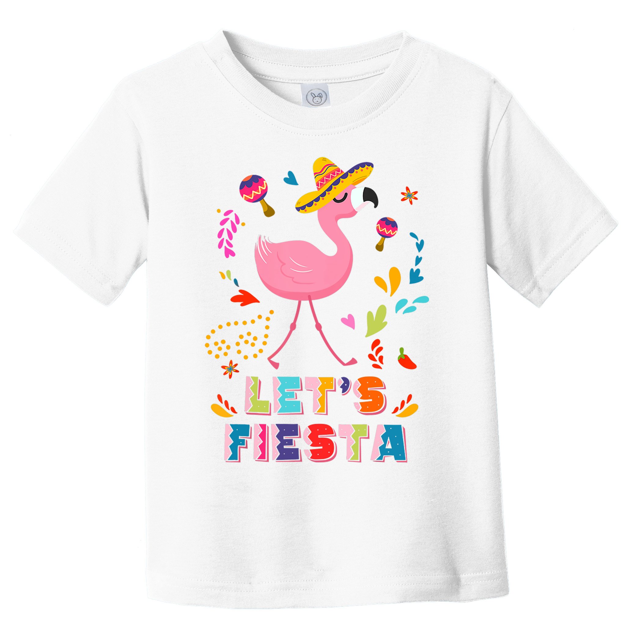 Let's Fiesta Flamingo Cinco De Mayo Toddler T-Shirt