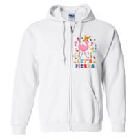 Let's Fiesta Flamingo Cinco De Mayo Full Zip Hoodie