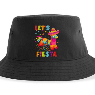 LetS Fiesta Funny Pinata Cinco De Mayo Mexican Party Pinata Sustainable Bucket Hat