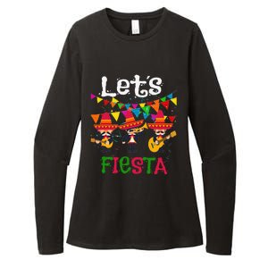 Let´s Fiesta Funny Cinco De Mayo Mexican Mariachi Womens CVC Long Sleeve Shirt