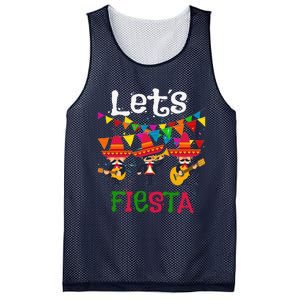 Let´s Fiesta Funny Cinco De Mayo Mexican Mariachi Mesh Reversible Basketball Jersey Tank