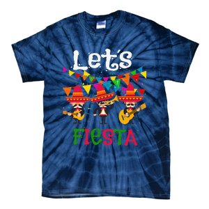 Let´s Fiesta Funny Cinco De Mayo Mexican Mariachi Tie-Dye T-Shirt