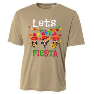 Let´s Fiesta Funny Cinco De Mayo Mexican Mariachi Cooling Performance Crew T-Shirt