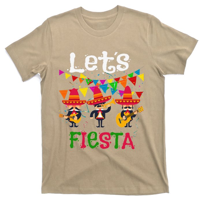 Let´s Fiesta Funny Cinco De Mayo Mexican Mariachi T-Shirt