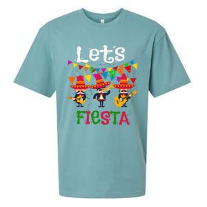 Let´s Fiesta Funny Cinco De Mayo Mexican Mariachi Sueded Cloud Jersey T-Shirt