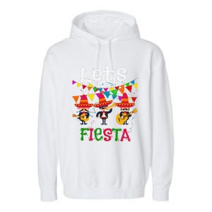 Let´s Fiesta Funny Cinco De Mayo Mexican Mariachi Garment-Dyed Fleece Hoodie