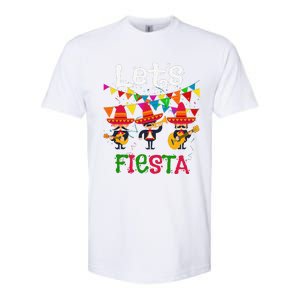 Let´s Fiesta Funny Cinco De Mayo Mexican Mariachi Softstyle CVC T-Shirt