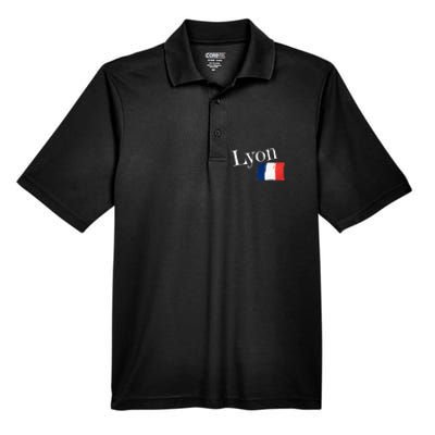 Lyon France Flag French City Of Lyon Men's Origin Performance Piqué Polo