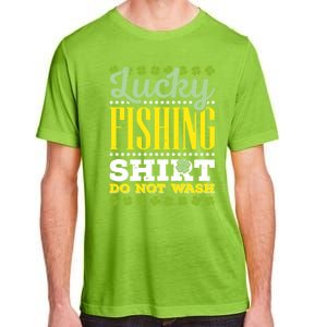 Lucky Fishing Funny Gift Ireland Irish Leaf St Patrick Fisher Gift Adult ChromaSoft Performance T-Shirt