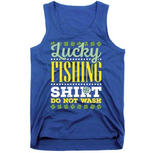 Lucky Fishing Funny Gift Ireland Irish Leaf St Patrick Fisher Gift Tank Top