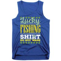 Lucky Fishing Funny Gift Ireland Irish Leaf St Patrick Fisher Gift Tank Top