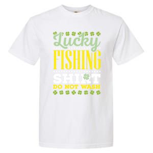 Lucky Fishing Funny Gift Ireland Irish Leaf St Patrick Fisher Gift Garment-Dyed Heavyweight T-Shirt