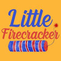 Little Firecracker Funny 4th Of July Pom Pom 12in Knit Beanie