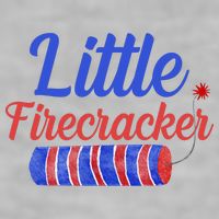 Little Firecracker Funny 4th Of July Ladies PosiCharge Tri-Blend Wicking Tank