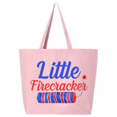 Little Firecracker Funny 4th Of July 25L Jumbo Tote
