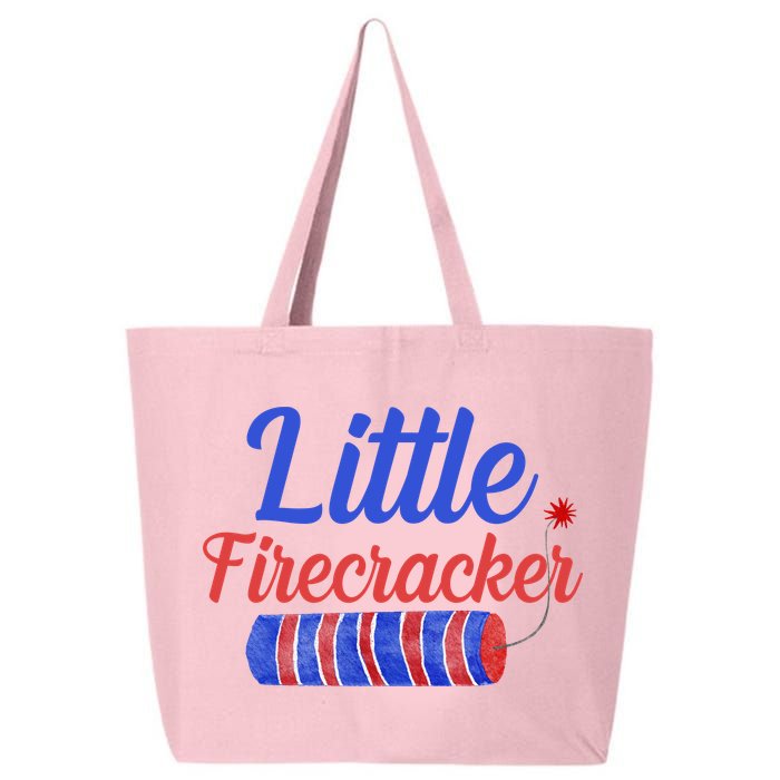 Little Firecracker Funny 4th Of July 25L Jumbo Tote