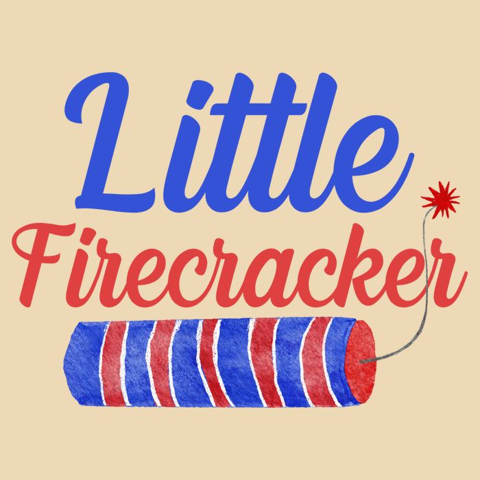Little Firecracker Funny 4th Of July Bag