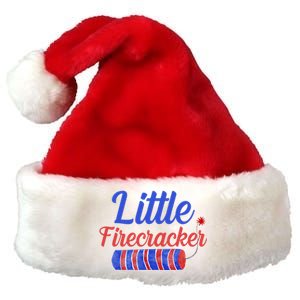 Little Firecracker Funny 4th Of July Premium Christmas Santa Hat