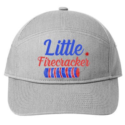 Little Firecracker Funny 4th Of July 7-Panel Snapback Hat