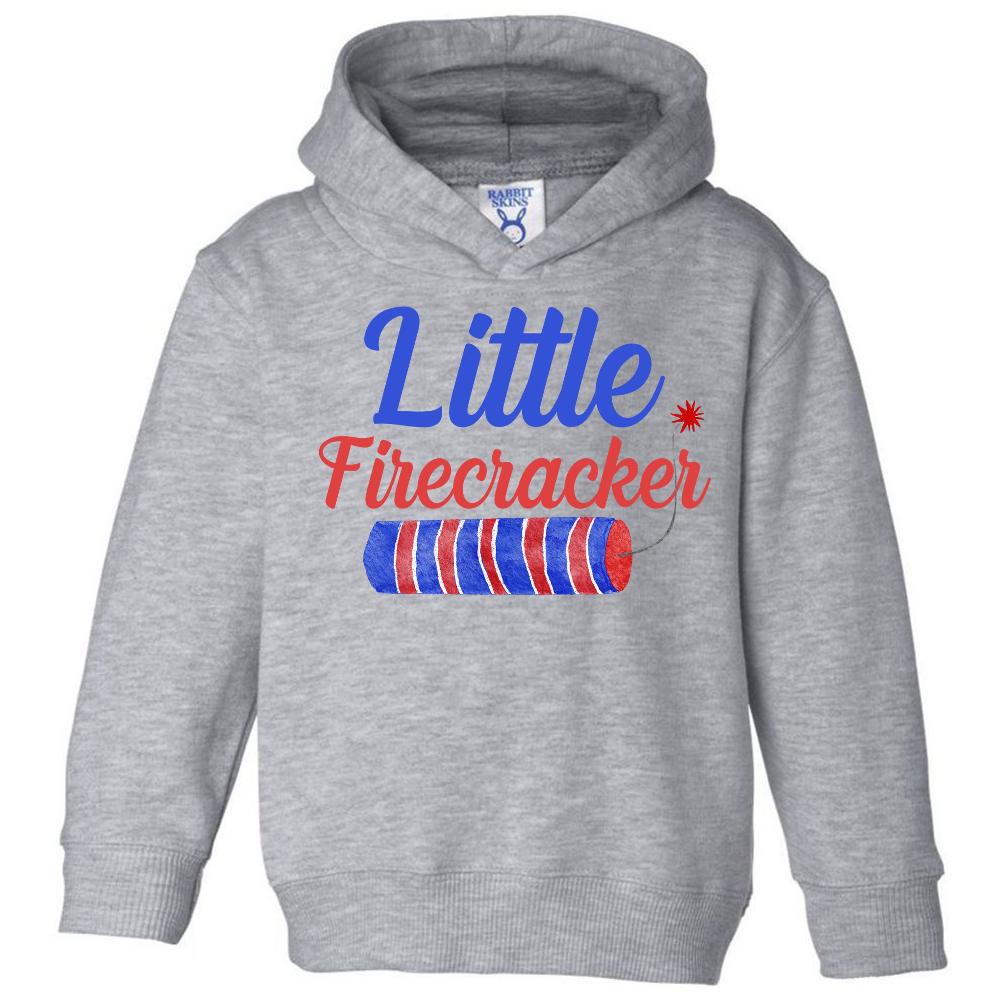 Little Firecracker Funny 4th Of July Toddler Hoodie