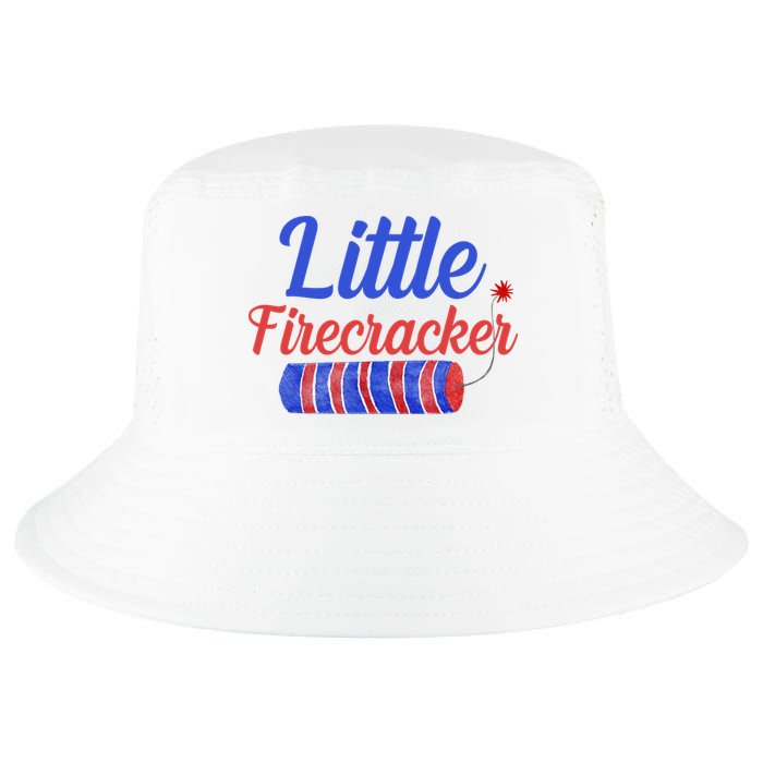 Little Firecracker Funny 4th Of July Cool Comfort Performance Bucket Hat