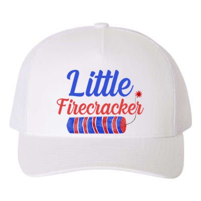 Little Firecracker Funny 4th Of July Yupoong Adult 5-Panel Trucker Hat