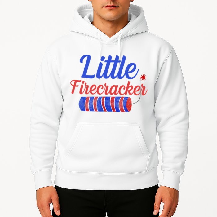 Little Firecracker Funny 4th Of July Hoodie