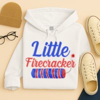 Little Firecracker Funny 4th Of July Hoodie