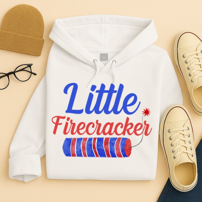 Little Firecracker Funny 4th Of July Hoodie