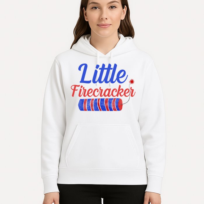 Little Firecracker Funny 4th Of July Hoodie