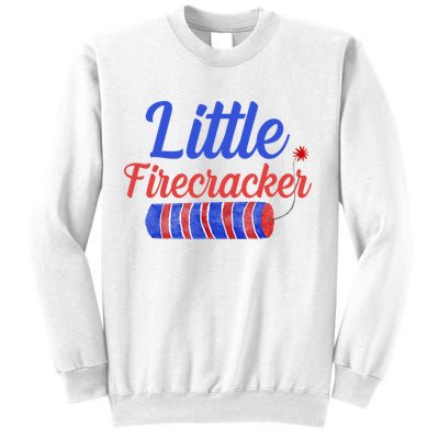 Little Firecracker Funny 4th Of July Sweatshirt