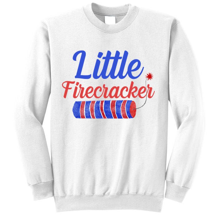 Little Firecracker Funny 4th Of July Sweatshirt