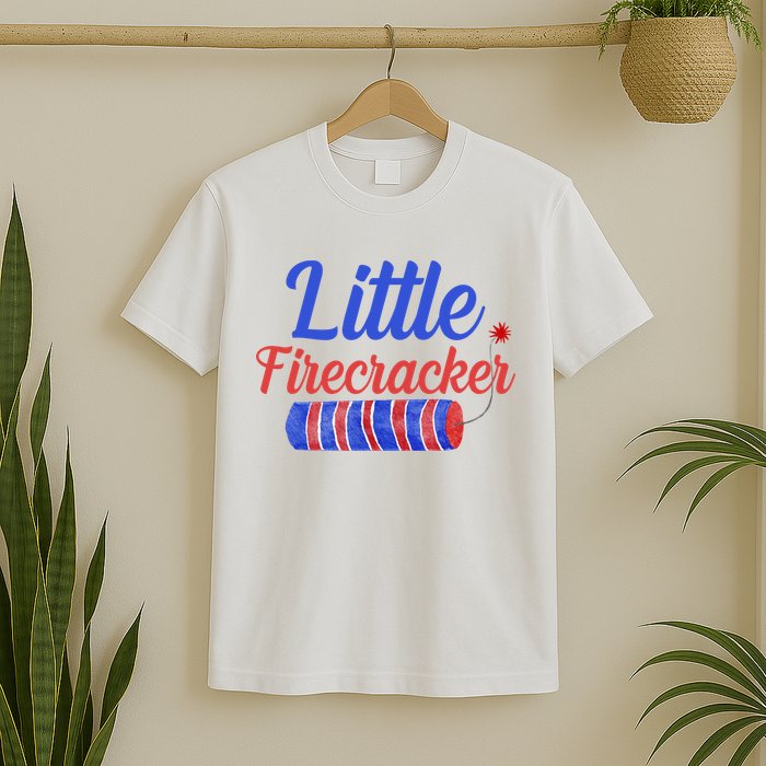 Little Firecracker Funny 4th Of July T-Shirt