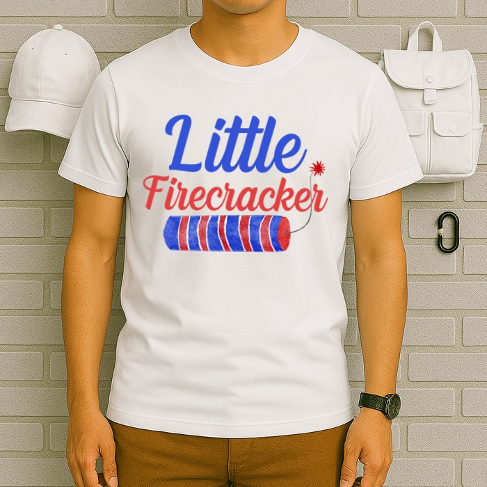 Little Firecracker Funny 4th Of July T-Shirt