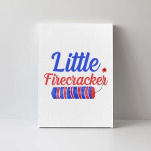 Little Firecracker Funny 4th Of July Canvas