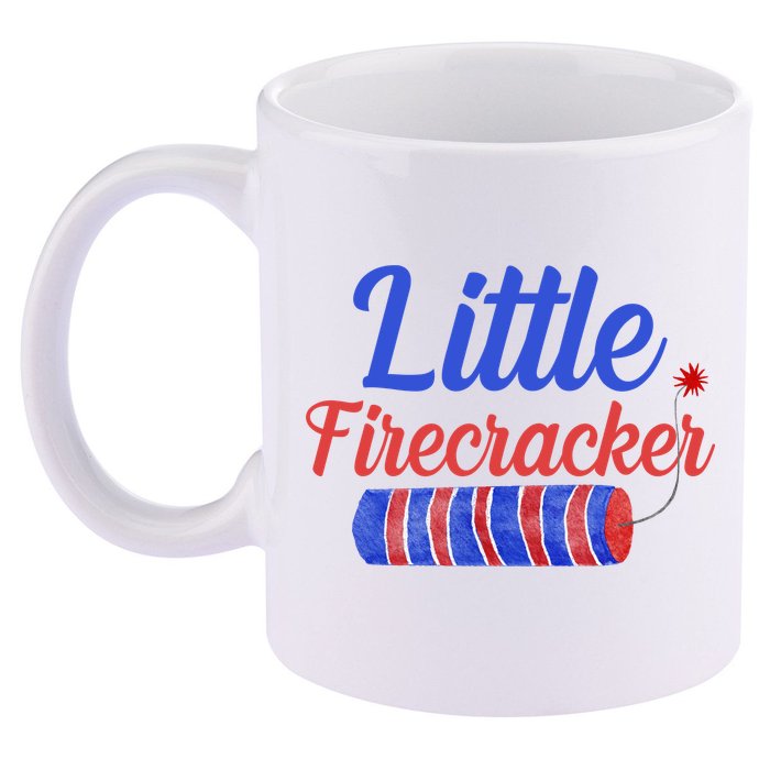 Little Firecracker Funny 4th Of July 11oz C Handle Ceramic Mug