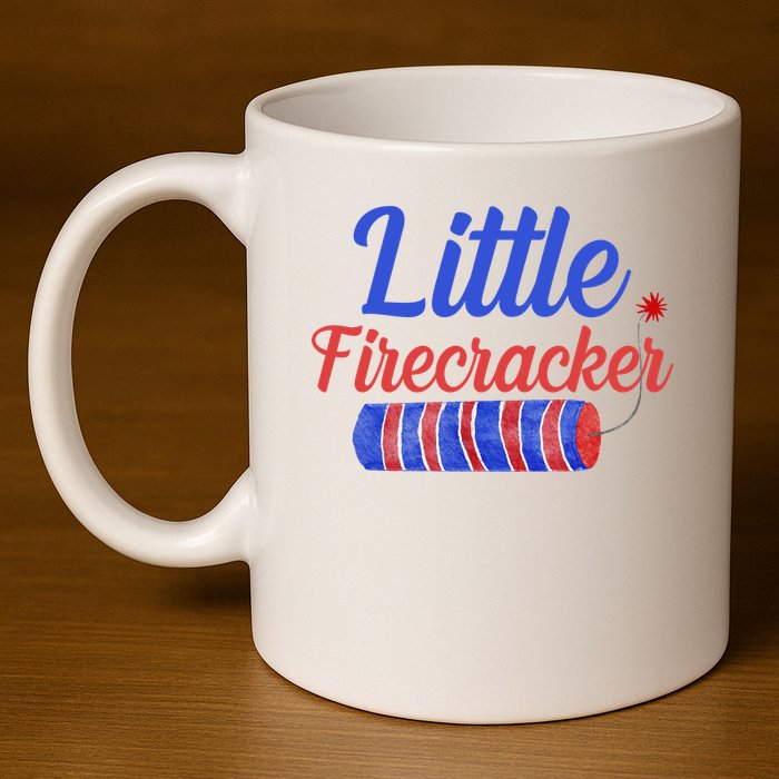 Little Firecracker Funny 4th Of July 11oz C Handle Ceramic Mug