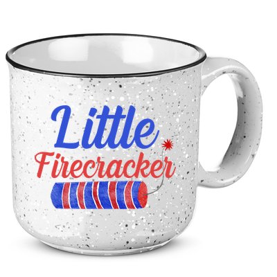 Little Firecracker Funny 4th Of July 15oz Campfire Ceramic Mug