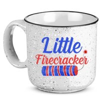 Little Firecracker Funny 4th Of July 15oz Campfire Ceramic Mug