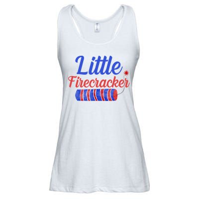 Little Firecracker Funny 4th Of July Ladies Essential Flowy Tank