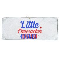 Little Firecracker Funny 4th Of July Large Microfiber Waffle Golf Towel