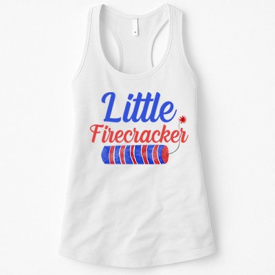 Little Firecracker Funny 4th Of July Womens Tank Top