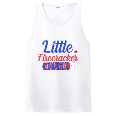 Little Firecracker Funny 4th Of July PosiCharge Competitor Tank